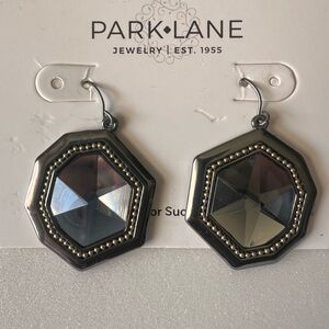 Park Lane Silver Hexagon Earrings